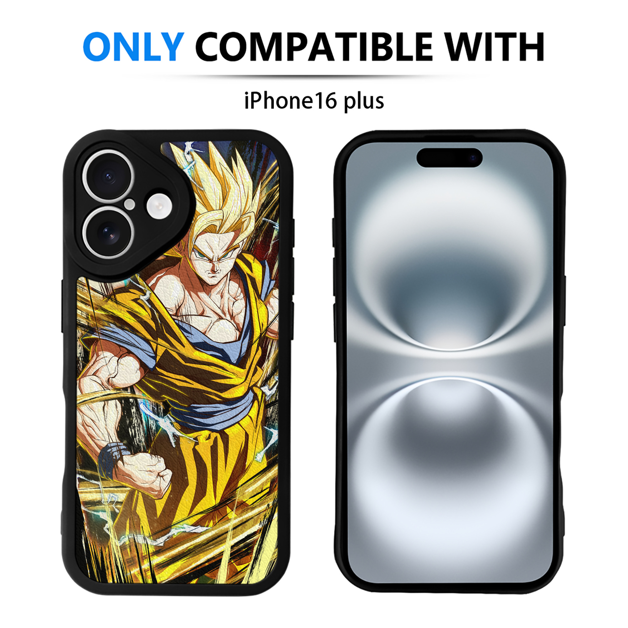 （画像用） ドラゴンボール DRAGON BALL 【iPhone 16シリーズ対応】シリコンスマホケース（レザー調） 材質：シリコン